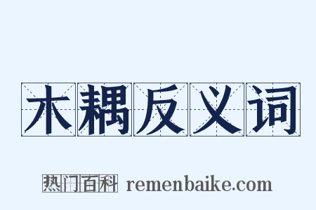 木耦反义词是什么意思的图片